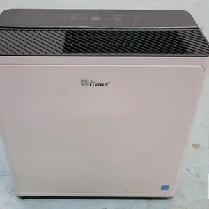 As New - For Living 50 Pint White Portable Dehumidifier w/Wheels , White . Model # 143-1300-0 . Tested Powers Up , Not Tested Beyond Power Up