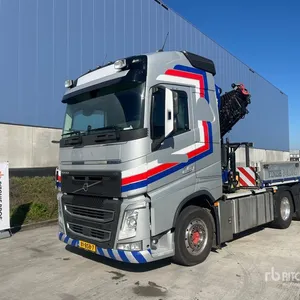 2021 HMF 3220K-RCS Knuckle Boom on 2021 Volvo FH420 6x2 Sleeper Truck Tractor w/Crane