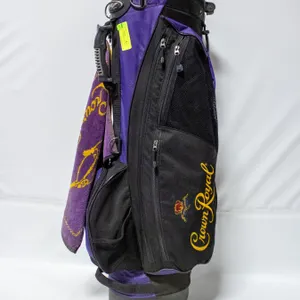 PURPLE GOLF CADDY BAG WITH VINTAGE