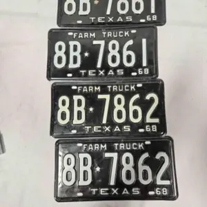 4 Texas Farm Truck license plates