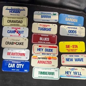 States promo mini-plates, 5"x2�"