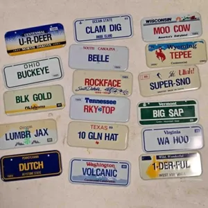 States promo mini-plates, 5"x2�"
