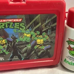 Vintage Teenage Mutant Ninja Turtles lunchbox & th