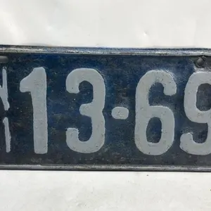 Vintage 1921 Manitoba License Plate