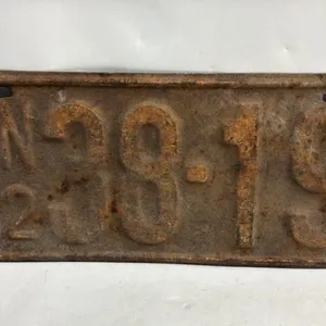 1922 Manitoba License Plate