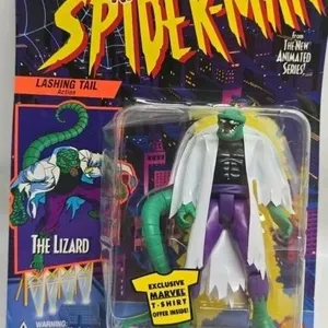 VINTAGE MARVEL SPIDER-MAN LASHING TAIL LIZARD TOY