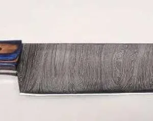 Hand Forged Damascus Steel Knife - 12.5" Long