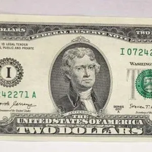 2017 A Jefferson $2 Bill