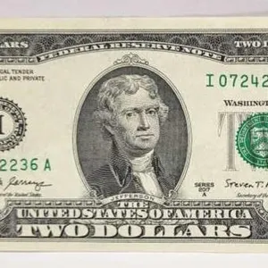 2017 A Jefferson $2 Bill