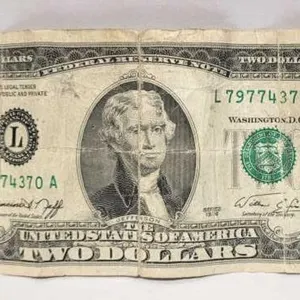 1976 Jefferson $2 Bill