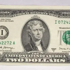 2017 A Jefferson $2 Bill
