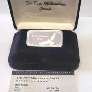 The New Millennium Group 1 oz Fine Silver Ingot