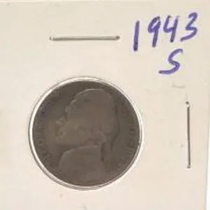 1943 S Jefferson Silver War Nickel