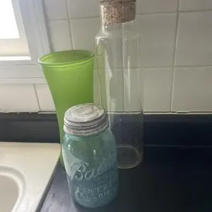 Ball jar, vase, glass canister