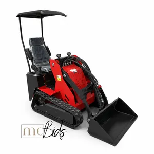 Unused Ride-On Gas Skidsteer Loader SSL580-Orange