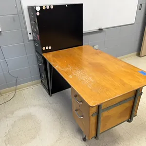 Teachers desk, 4 drawer file cabiner