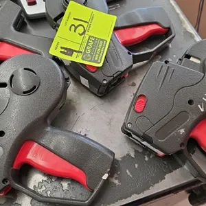 Package lot of (4) hand-held labeling and tagging tools. Includes (3) Avery Dennison Monarch pricing labelers (including model 1131) and (1) Avery Den