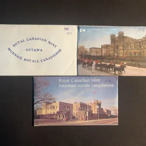 1971, 1976, 1978 Royal Canadian Mint Uncirculated Coin Sets