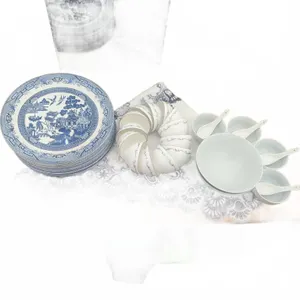 Tableware Lot: Royal Doulton, Churchill, Crate & Barrel