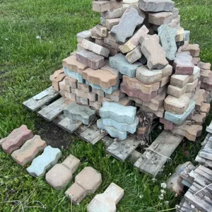 Interlocking Patio Pavers on Pallets