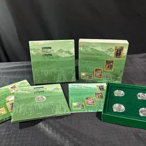 1996-1997 Canadian Sterling Silver Fifty Cent Nature Coin Sets