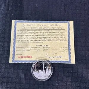 Freedom Tower Silver Proof Coin With COA, Ground Zero Silver