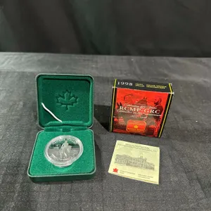 1998 Canada Sterling Silver Proof Dollar RCMP 125th Anniversary