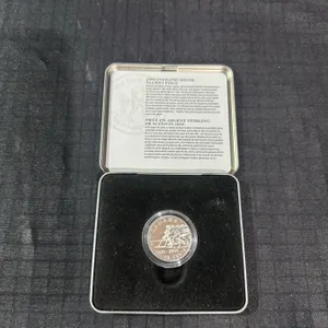 2000 Canada Sterling Silver 50 Cents Hockey Coin in Case