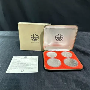 1976 Montreal Olympics Silver Coin Set, Original Box, Series II