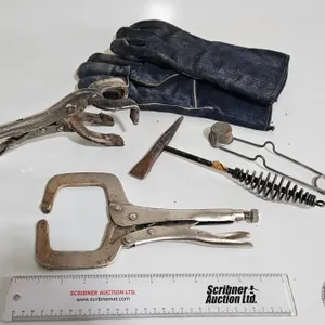 Welding Vice Grip Clamps, Gloves, Iron Working Tool