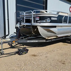 PONTOON BOAT & TRAILER : 2015 Princecraft Sportfisher 21 : Smarthauler Trailer : Mercury 60HP