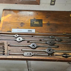 Tap & Die Set : Butterfield & Co : Model 117 (w/Wood Case)  (Note: Missing 2 Thread Taps)