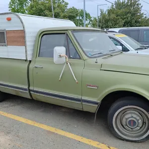 1970 GMC 1500, 2 DOOR BOX TRUCK, GREEN, VIN CE1341Z57332,