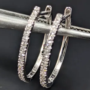 14K(1.33G), NATURAL DIAMOND (0.15CT) EARRING, APPRAISED INSURANCE VALUE $1440