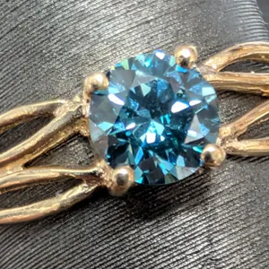 10K(1.4G), LAB DIAMOND(0.35CT) RING, SIZE 5, APPRAISED INSURANCE VALUE $1295