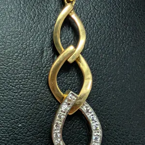 10K(1.8G), CZ PENDANT, SUGGESTED RETAIL VALUE $1200