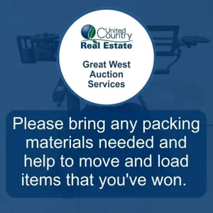 Please Bring Any Packing Supplies & Help Required