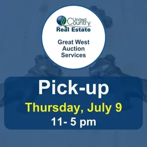 Pickup is Thursday, July 9, 2026, at 11� 5 pm