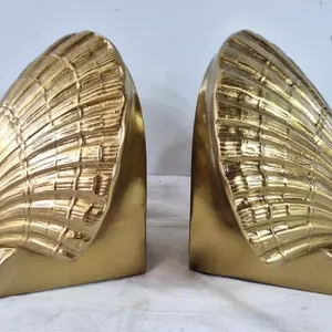 Pair of Brass Shell bookends