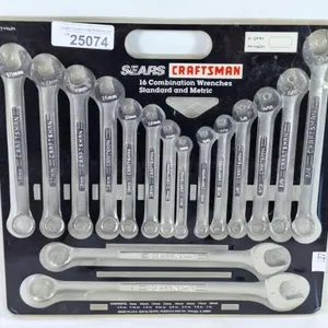 Craftsman 16 Combination Wrench Set. Imperial &