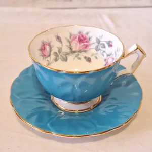 Gorgeous Blue Aynsley tea cup and saucer