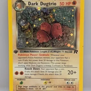 2000 Pokemon 1st Ed Dark Dugtrio Holo #6 DMG