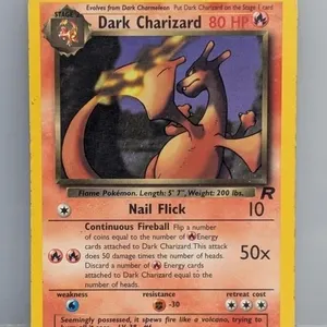 2000 Pokemon Team Rocket Dark Charizard #21 DMG