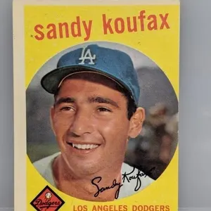 1959 Topps Baseball #163 Sandy Koufax HOF Dodgers