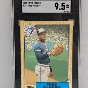 1987 Topps Trd. #74T Fred Mcgriff RC SGC 9.5
