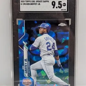 2020 Topps Chrome Sapphire Ken Griffey Jr SGC 9.5