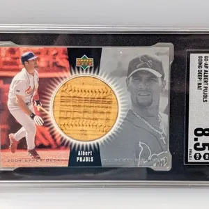 2004 Albert Pujols UD Going Deep Bat Relic SGC 8.5