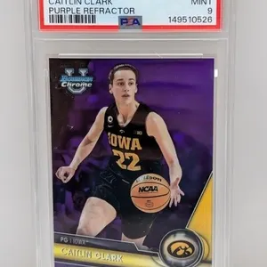 /399 2023 Bowman Chrome Clark Purple Ref PSA 9