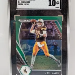 2021 Prizm DP Josh Allen Green Prizm 4 SGC 10