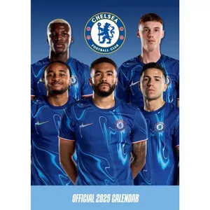 New 2025 Calendar Chelsea FC Month to View A3...